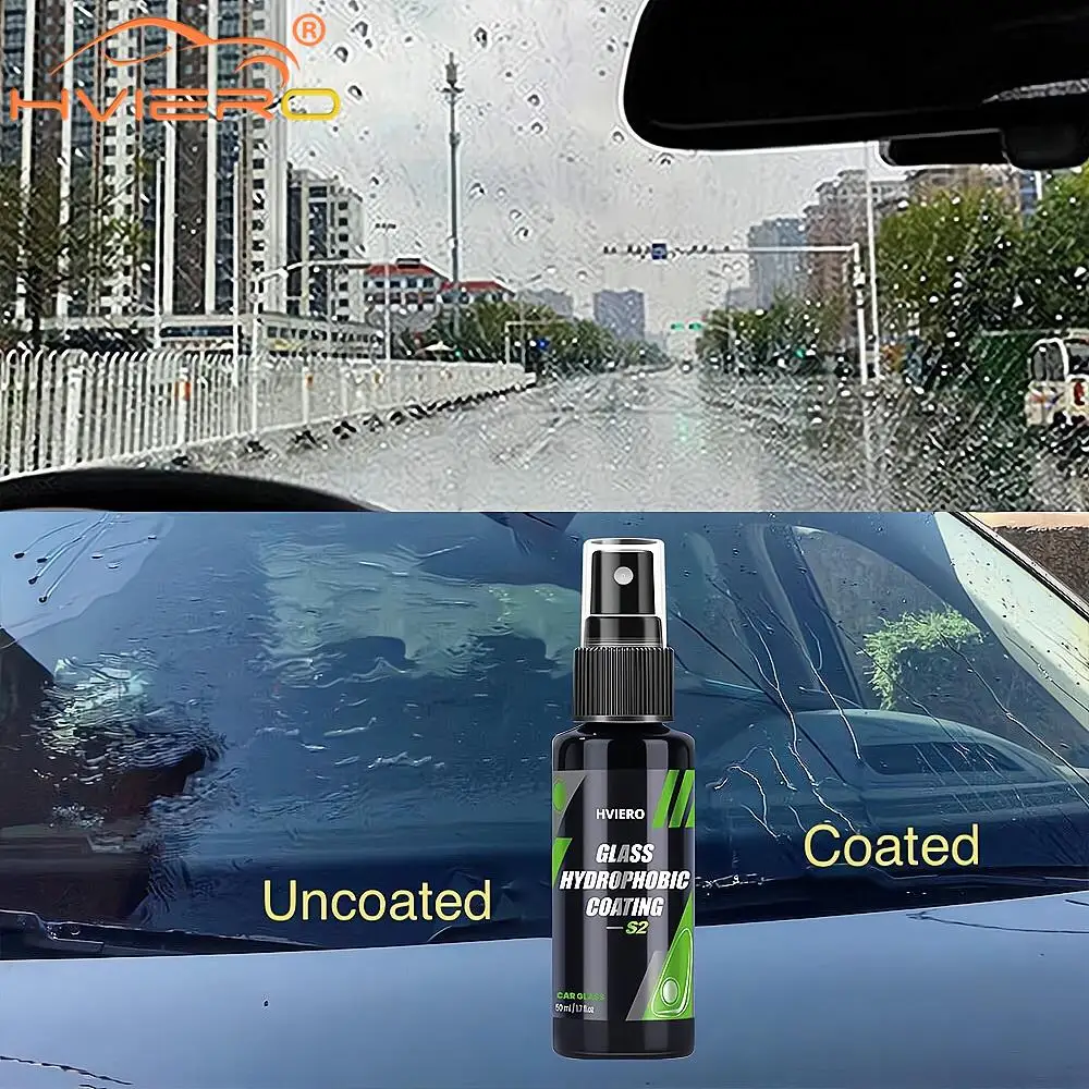 50/100/300ml Glass Long Lasting Ceramic Windshield Nano Hydrophobic Protection Coating Safe Driving Clear Vision Car Accessorie