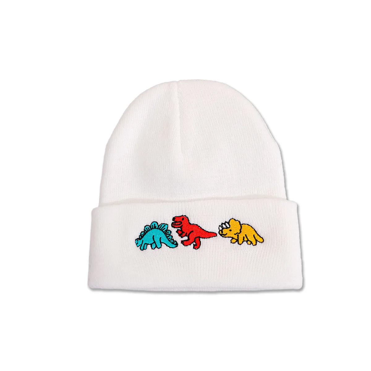 Children\'s dinosaur knitted hat outdoor cold-proof casual versatile winter warm cold hat suitable for daily commuting