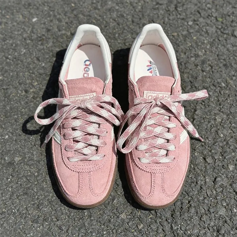 Hot Adidas KJ6305 Lace Up Suede Sneakers Flat Sole Non Slip Retro Daily Casual Walking Shoes