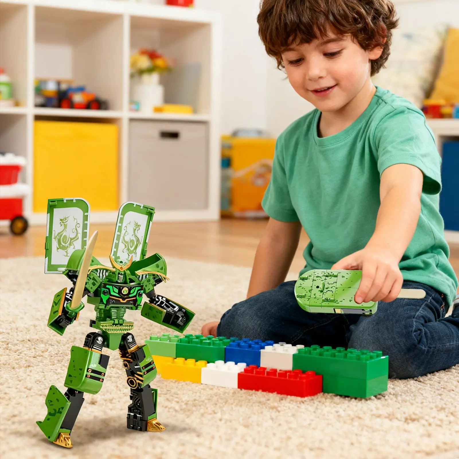 Eis verwandeln pädagogische Bausteine Roboter Actionfigur für Kinder Jungen Mädchen Sammler Indoor Outdoor Spielen
