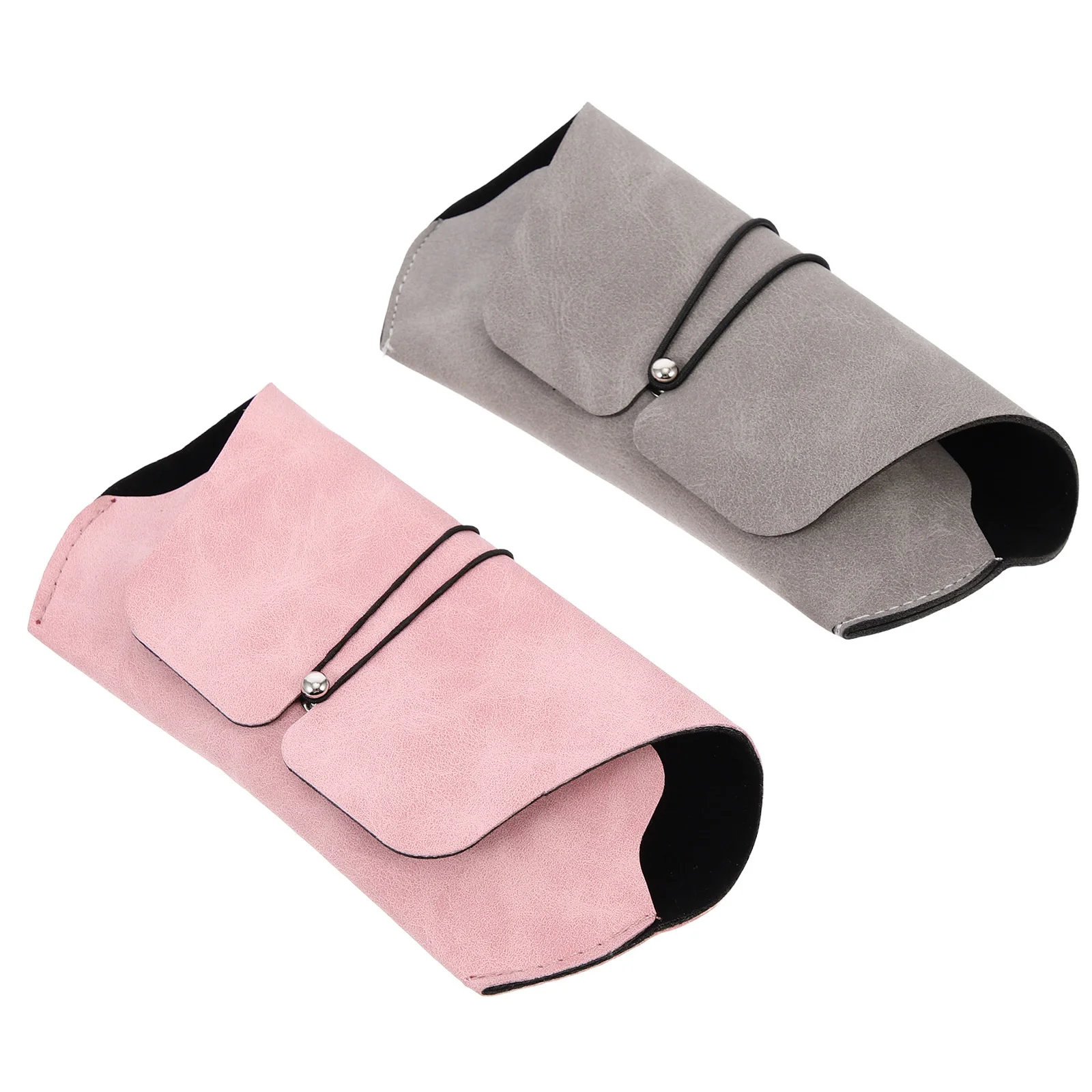

2Pcs Wear-Resistant Glasses Case Household Eyewear Protector Small Pocket Size Portable for Reading Glasses Eyeglass Case