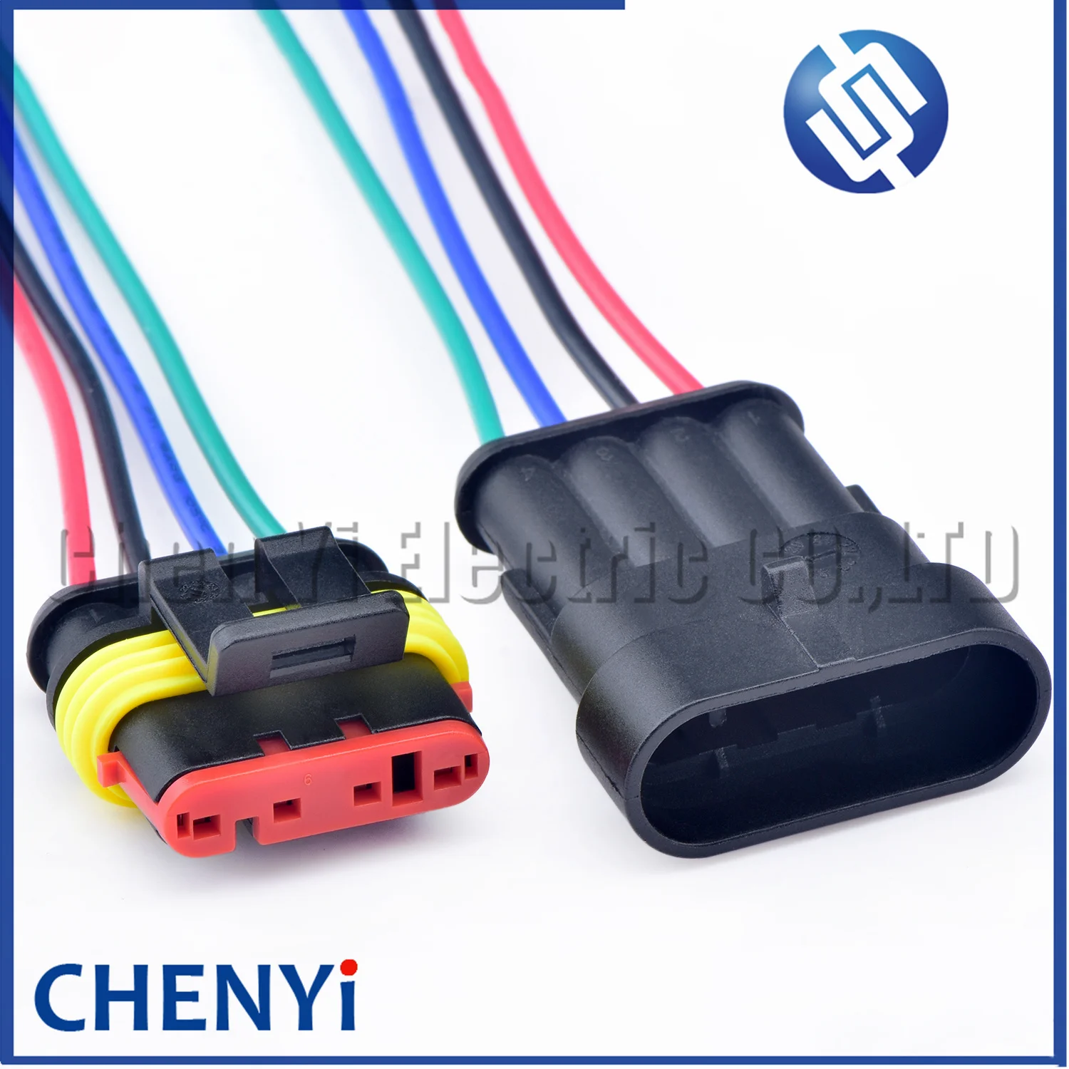 4 Pin male or female Automotive waterproof connector Fuel pump steam pump Wire harness plug 282088-1 282106-1