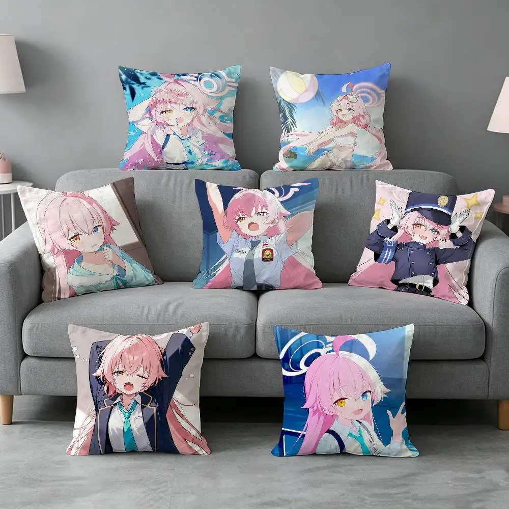 Blue Archive Takanashi Hoshino-o Pillow cover Simple solid color design Surprise For Multiple Bedroom Styles.