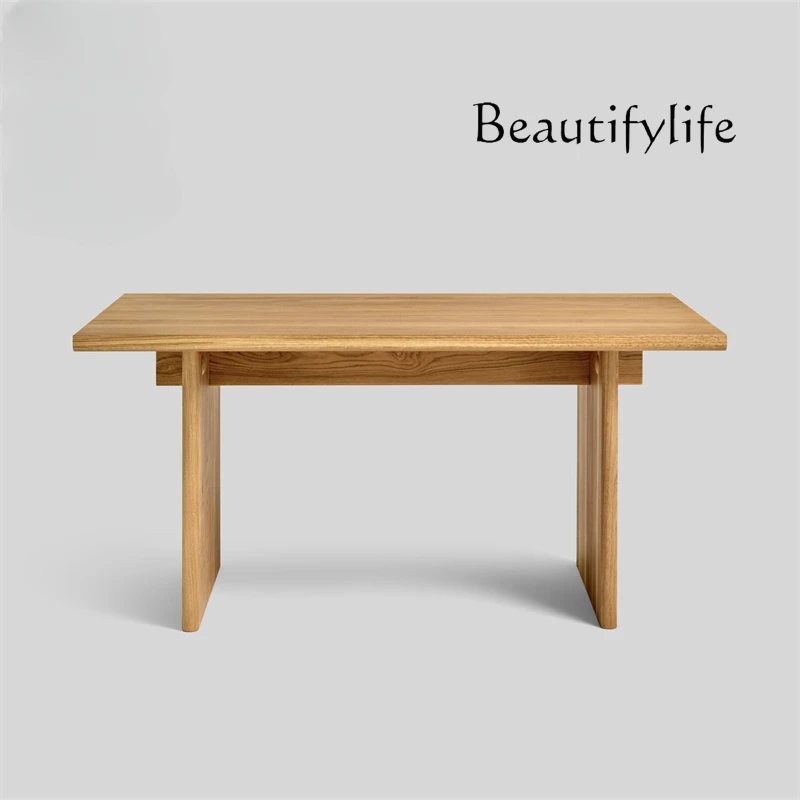 

Nordic Simple Solid Wood Dining Table Vintage Log Ash Conference Table Conference Table