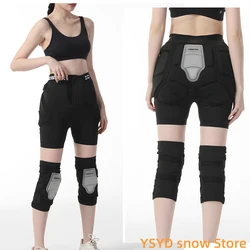 ARCTIC QUEEN Outdoor Sports Ski Skate Snowboard Protection Skiing Protector Knee Pads Skating Protective Hip Padded Shorts S-XL