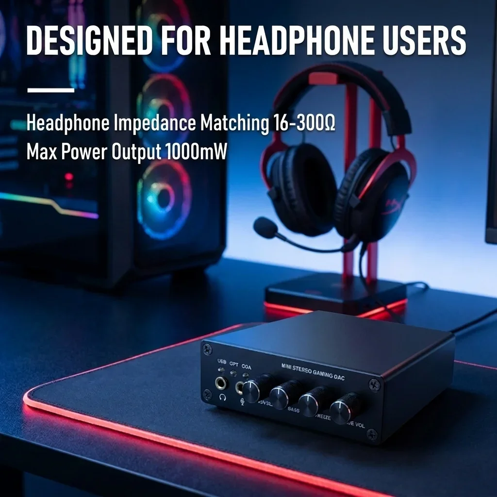 Mini Gaming DAC Headphone Ampl - đánh giá và giá Portable Amplifier Mini