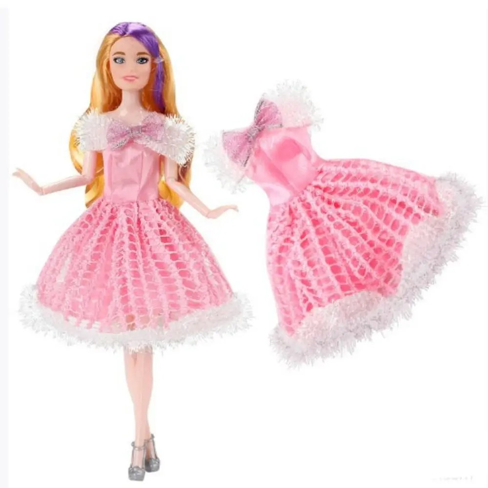 Eleganckie ubrania na imprezę, codzienne stroje z szalem, sukienki księżniczki, pasujące do lalek BJD 30 cm / dla lalek 1/6 / dla lalek 11,5 cala