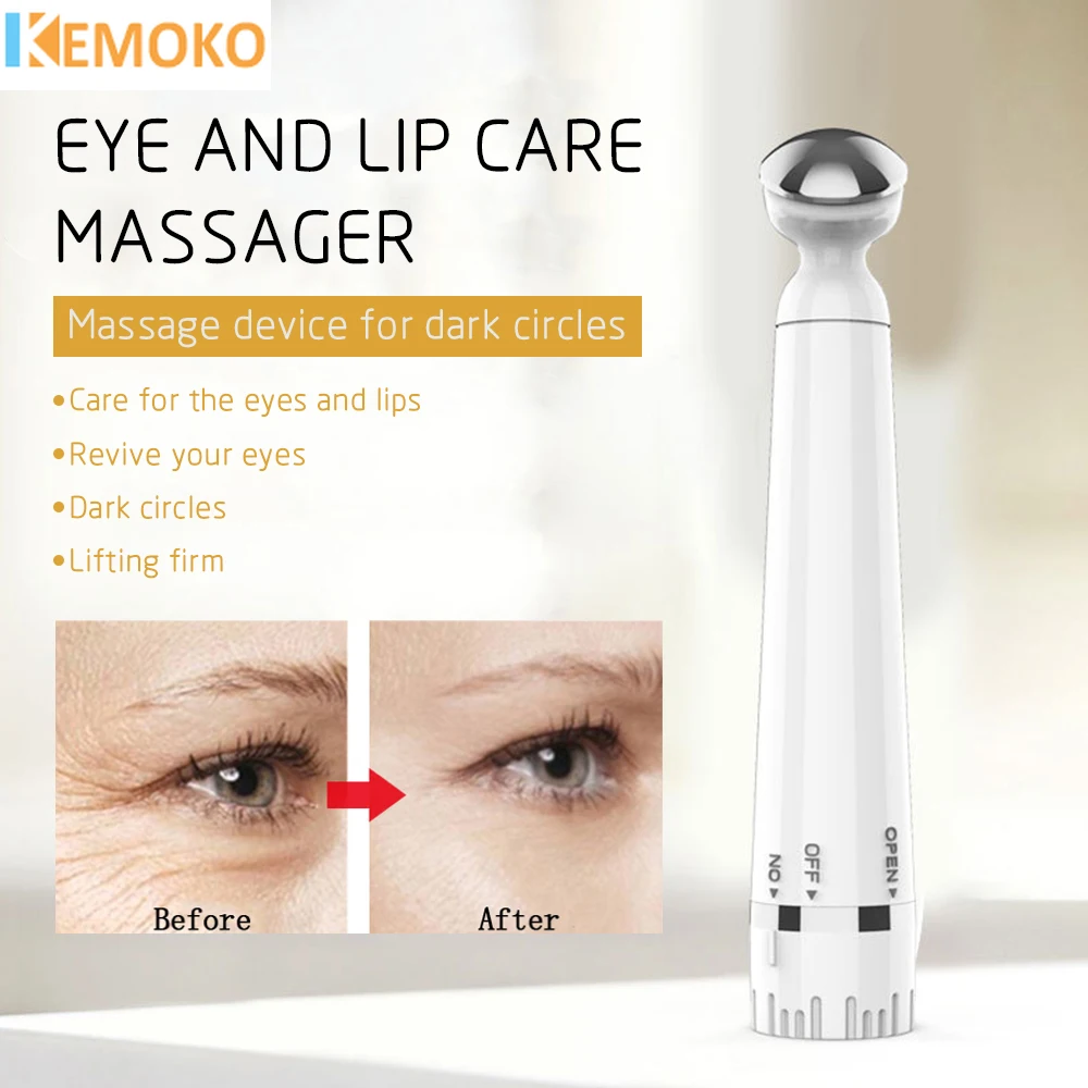 Mini Anti-Ageing Wrinkle Dark Circle Pen Electric Vibration Portable Eye Massager Removal Rejuvenation Beauty Care Makup Tool