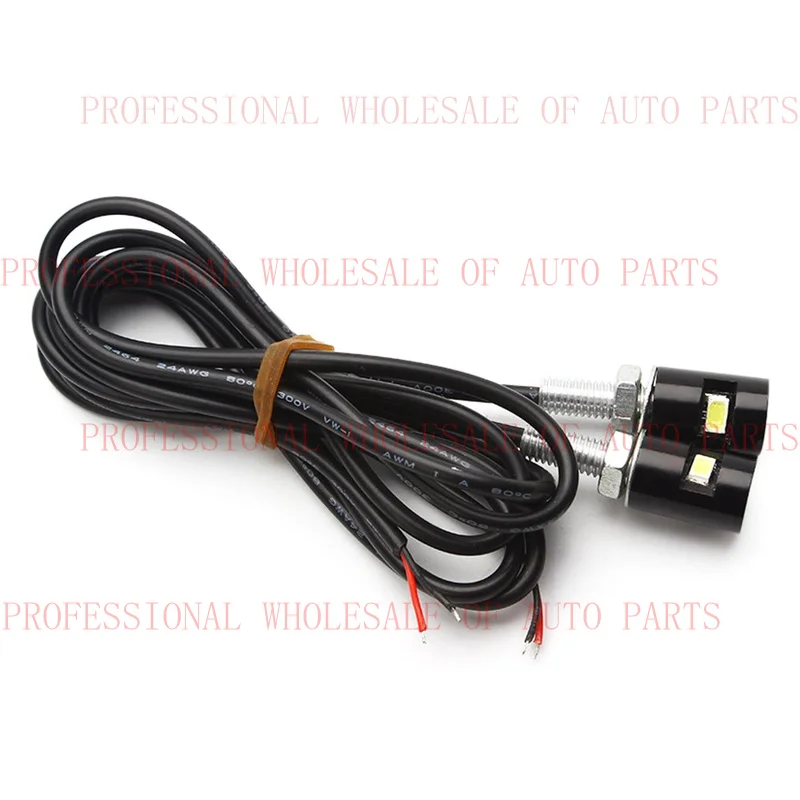 V+ V+ 2x LED Motorcycle White Turn Signal Light Indicator Blinker License Plate Lamp