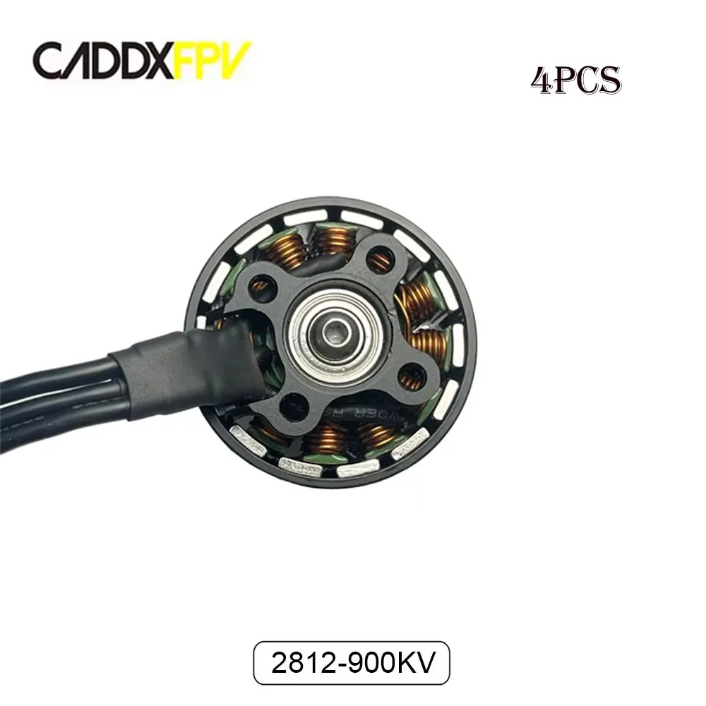CADDX 4PCS 2812 900KV มอเตอร์ไร้แปรงสําหรับ 9 "8" 7 นิ้ว RC Multirotor เครื่องบิน Quadcopter DIY อุปกรณ์เสริม CADDXFPV มอเตอร์