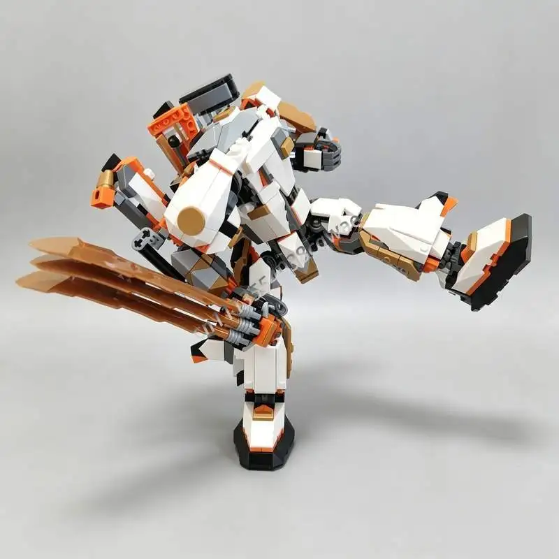 NEW 749 Parts Blazing Falcon Mech MOC Robot Building Blocks DIY Assembly Creative Transformer Model Toy Collection Popular Gifts