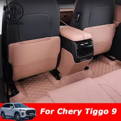 For Chery Tiggo 9 tiggo 8L 2024 2025 Car Styling Rear Seat Anti-kick Mat Seat Back Dirt Protection Pad Auto Accessories