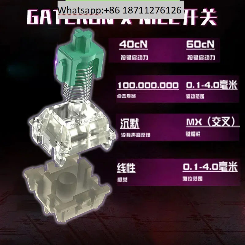 WOOTING العلامة التجارية الجديدة 60HE + لوحة مفاتيح ذات محور مغناطيسي ZywOo لوحة مفاتيح 61 مفتاحًا #1