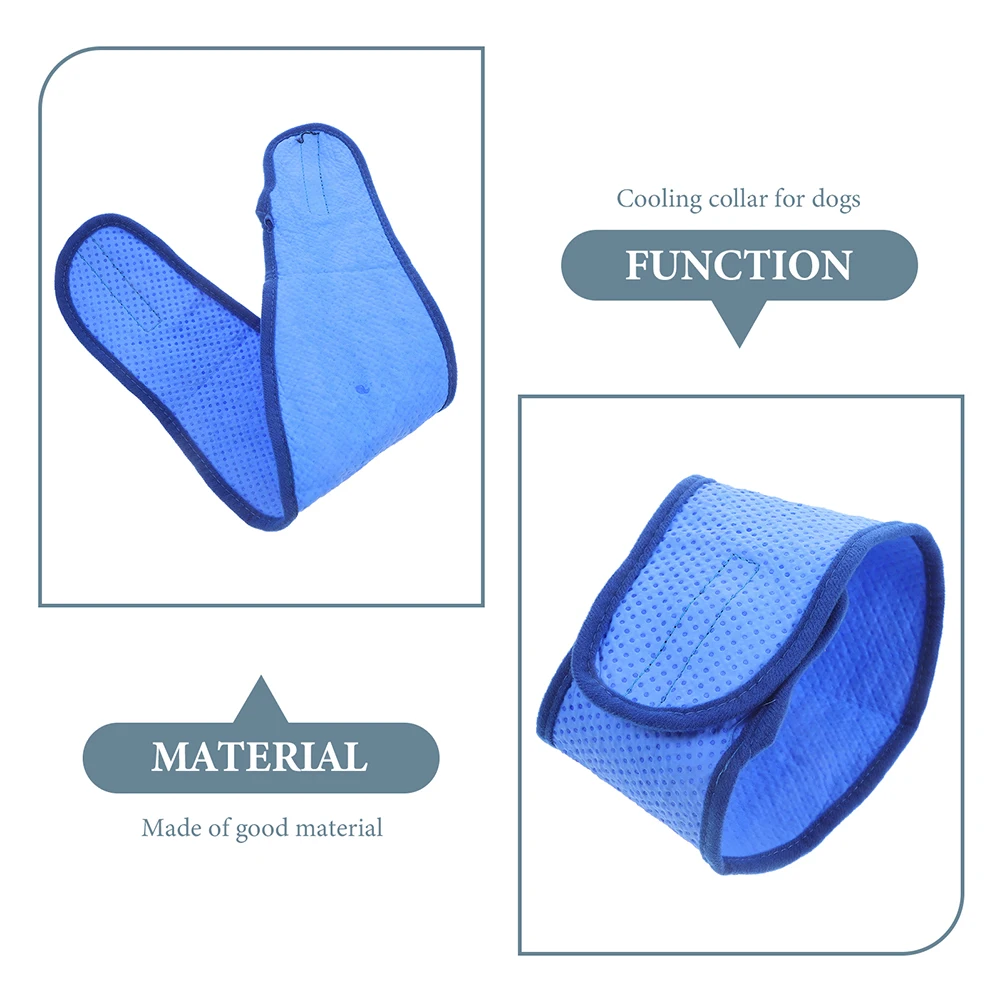 

Dog Collar Puppy Ice Scarf Summer Bandanas Pet Collar Comfortable PVA Material Safe Clean Cooling Effect Rapidly