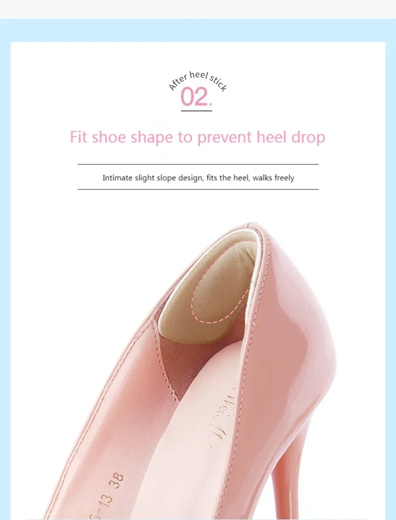 Frauen-Einlegesohlen für Schuhe, High-Heel-Aufkleber, Größe anpassen, selbstklebende Fersen, Einsatz, Fußschutz, Aufkleber, Schmerzlinderung, Fußpflege-Pad – Detail 4