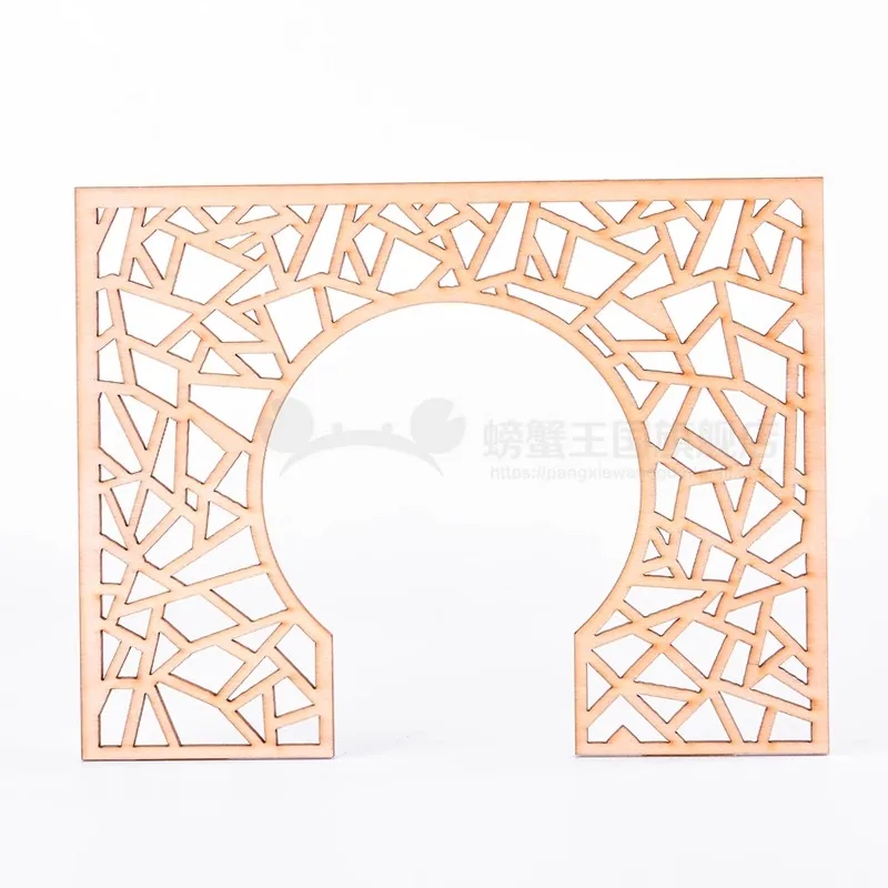 2 pezzi mobili in legno in stile cinese porta in miniatura intaglio del legno decorazione della casa in legno cornice porta a parete intaglio del legno decalcomania kit modello