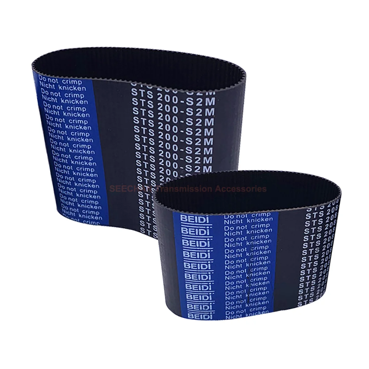 1Pcs S2M Timing Belt 364 370 410 420 426 436 440 448 452 460 480mm Width 6mm 10mm STS S2M Closed-loop Synchronous Rubber Belts