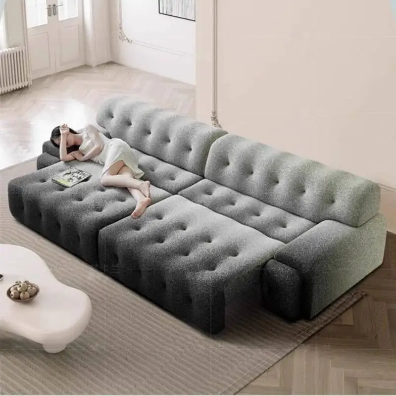 تصميم رمادي كرسي أريكة كرسي كهربائي الحد الأدنى المتضخم كرسي أريكة غرفة المعيشة Woonkamerbanken أثاث المنزل