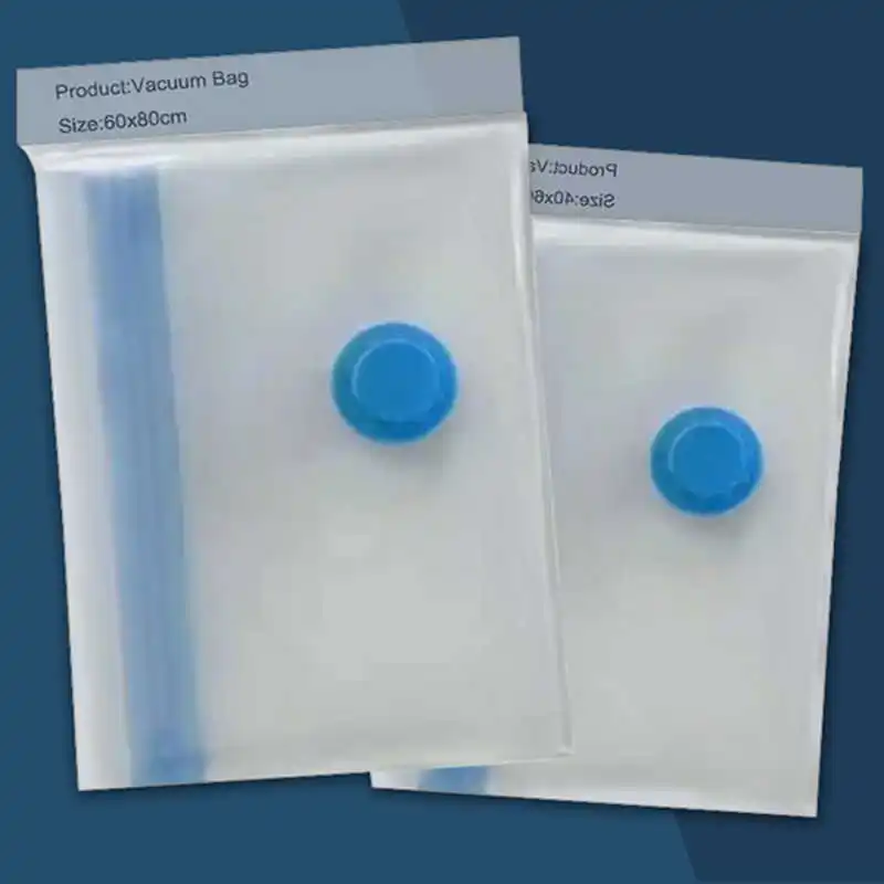 

Vacuum Compression Bag For Clothes 40x60cm 60x80cm Transparent Wardrobe Luggage Airtight Sealed Travel Home Storage Bags