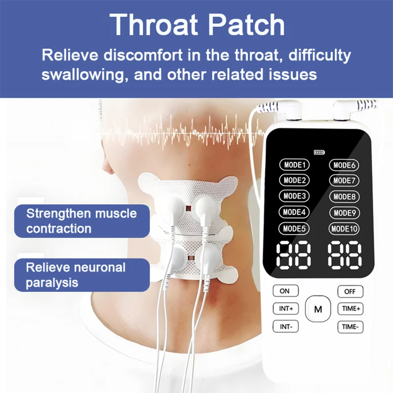 

Новый цифровой электрический стимулятор мышц и тренажер для глотания — устройство для облегчения акупунктуры EMS для лечения боли в плечах/спине и горле