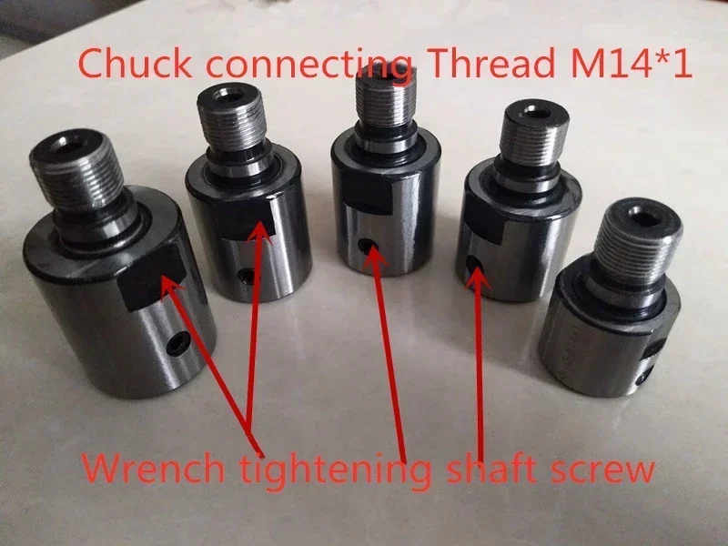 Chuck Thanh Kết Nối Mũi Khoan Mini Chuck M14x1 Thích Hợp Cho K01-50/63 K02-50/63 Mini Tiện Chuck Máy Centre băng Ghế Dự Bị Các Bộ Phận Máy