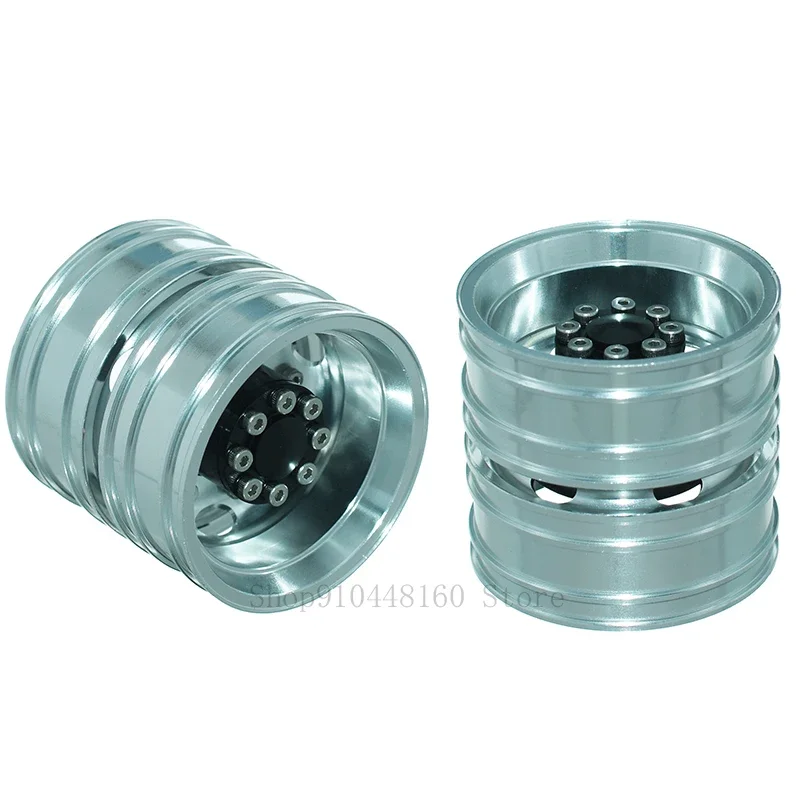 2pcs Metal Front/rear Hub 20mm/24mm Driving/Bearing for 1/14 Tamiya RC Truck Trailer Tipper Scania MAN Benz Volvo Car Diy Parts