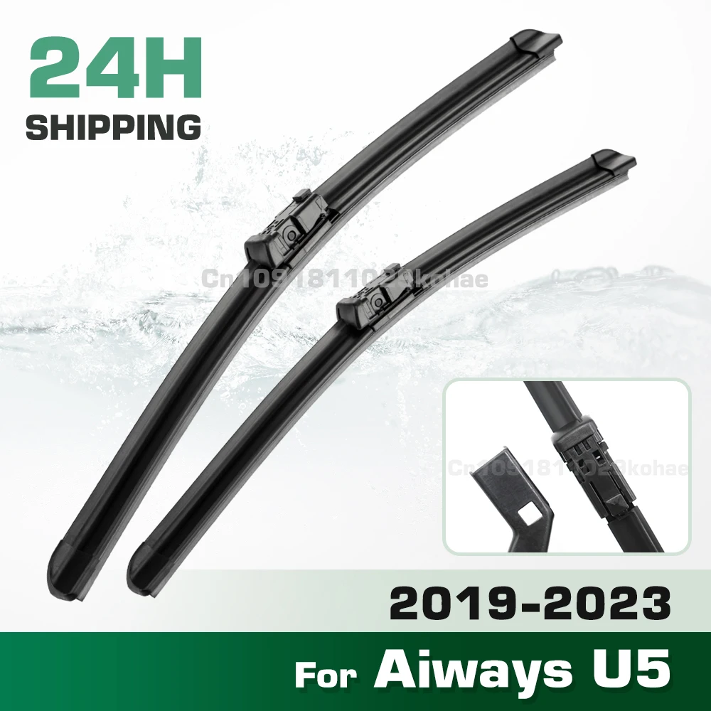 GREATROAD Wiper LHD&RHD Front Wiper Blades Set For Aiways U5 2019 - 2023 Windshield Windscreen Window Brush 24