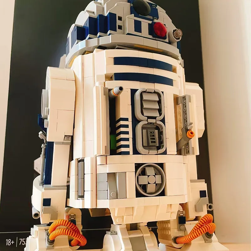 Quente 2314 pçs robô espaço união figuras moc 75308 r2d2 R2-D2 blocos de construção tijolos figuras adulto aniversário presentes natal