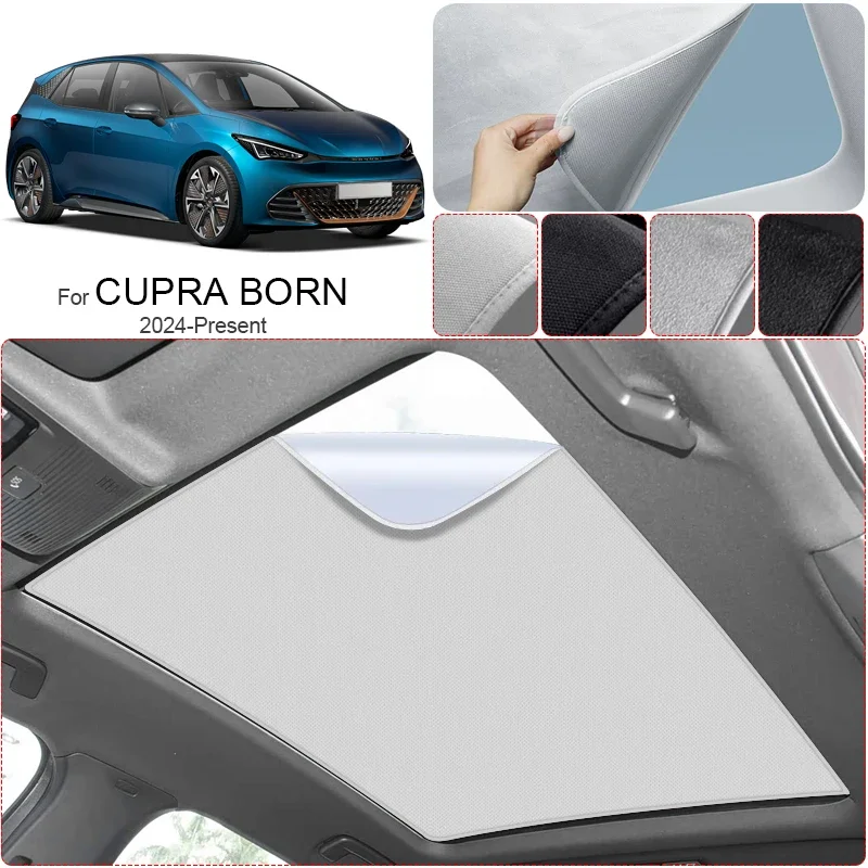 

Car Suede Fabric For CITROEN C4 COUPE 2006-2009 Anti-uv Electrostatic Adsorption Sunroof Sunshade Auto Heat Insulation Skylight