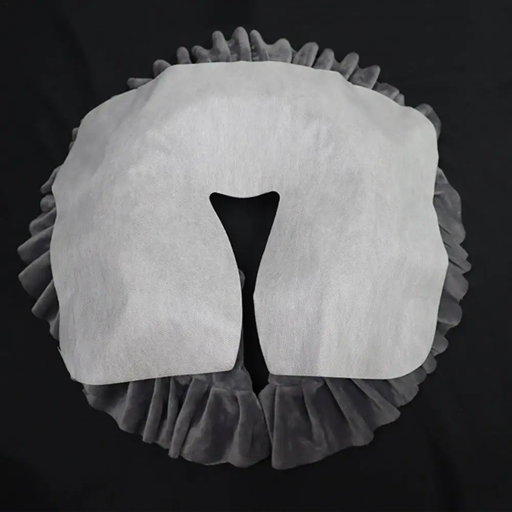 

100PCs/set New Disposable Non-Woven Headrest Pillow Paper for Beauty Spa Salon Bed Table Cover