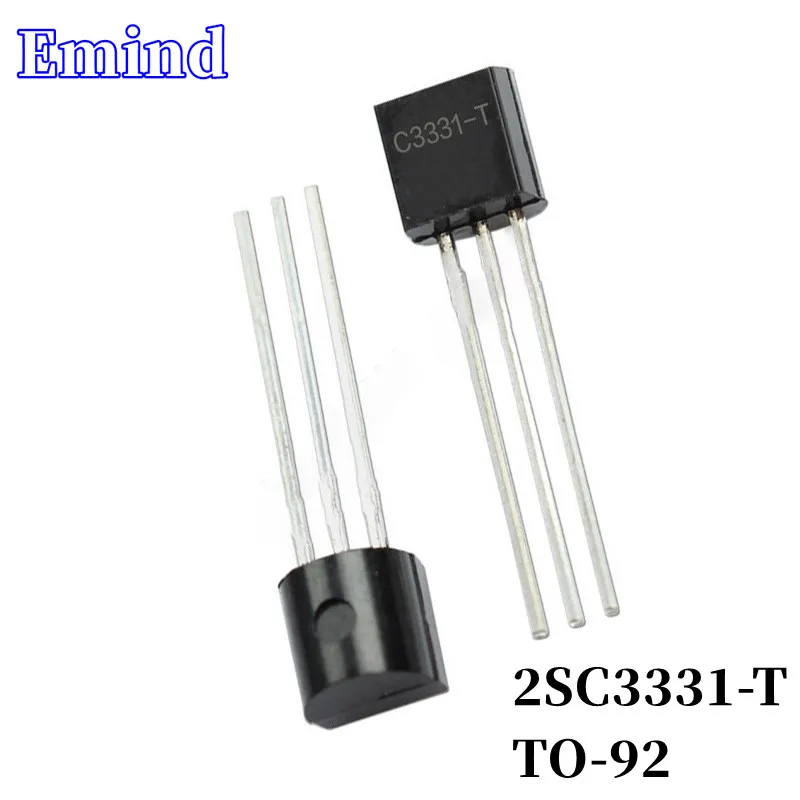 

100Pcs 2SC3331-T C3331-T DIP Transistor TO-92 Type NPN Bipolar Amplifier Transistor 50V/200mA