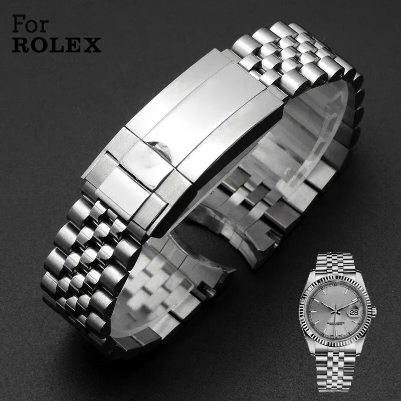 Watchband For Rolex Oyster Strap Perpetual Submariner Men Luxury watch Chain Mod Parts Replacement Accessories 20mm Jubilee 904L