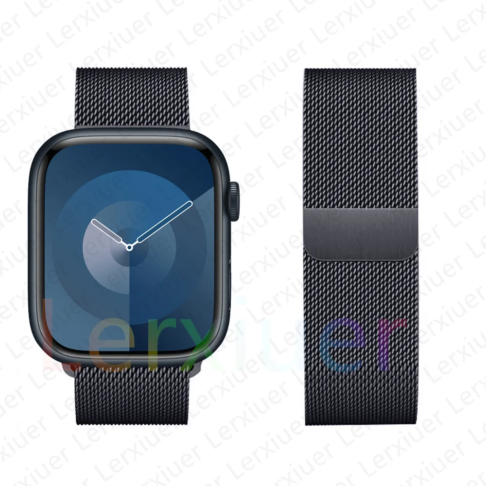 Milanese Loop für Apple Watch Armband 46mm 44mm 45mm 40mm 42mm 41mm 38mm 49mm Armband iWatch Serie 10 Ultra 2 9 8 SE 7 6 5 Band