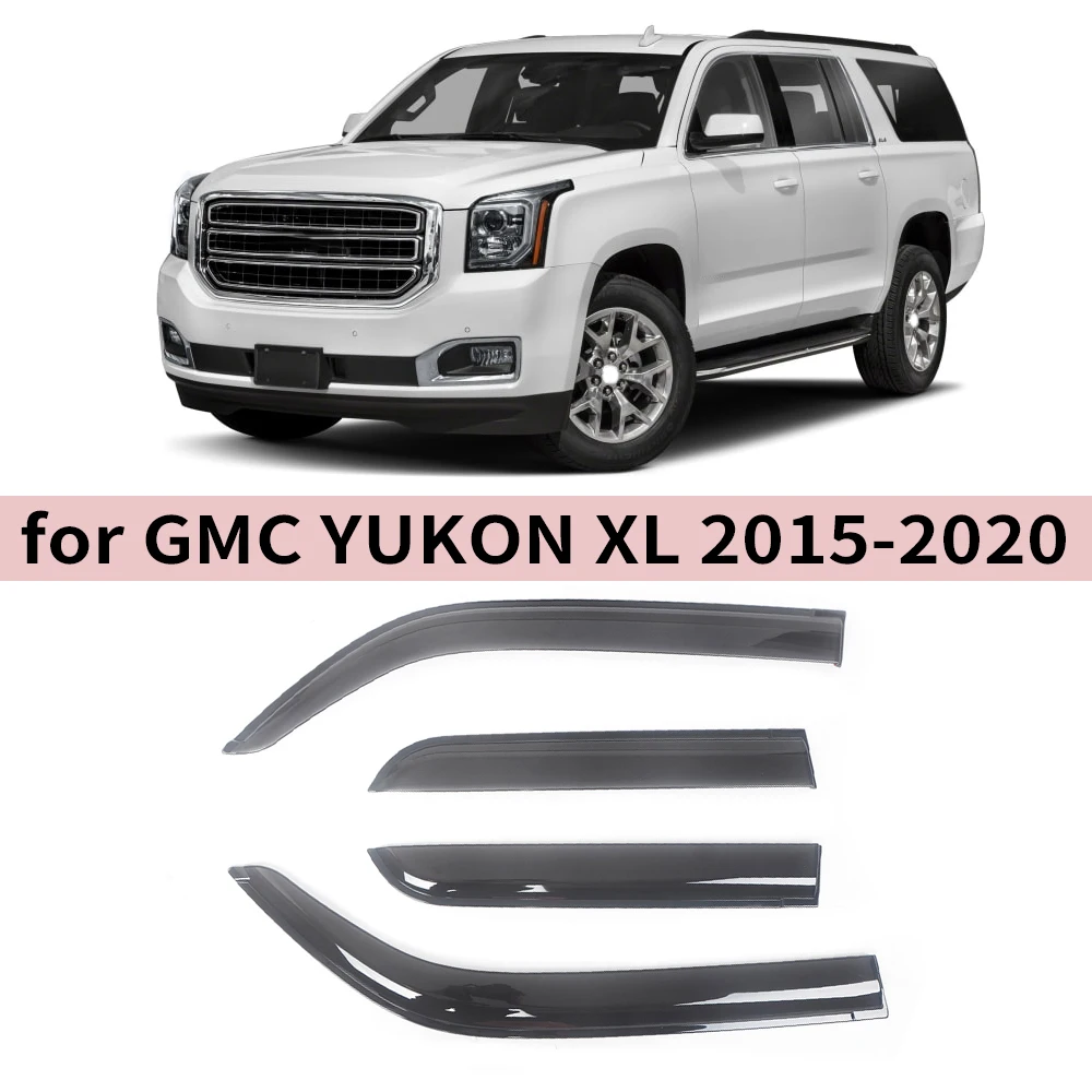 

Window Visor for GMC Yukon XL 2015 2016 2017 2018 2019 2020 Wind Deflectors Rain Guards Door Visor Vent Shades Ventvisor