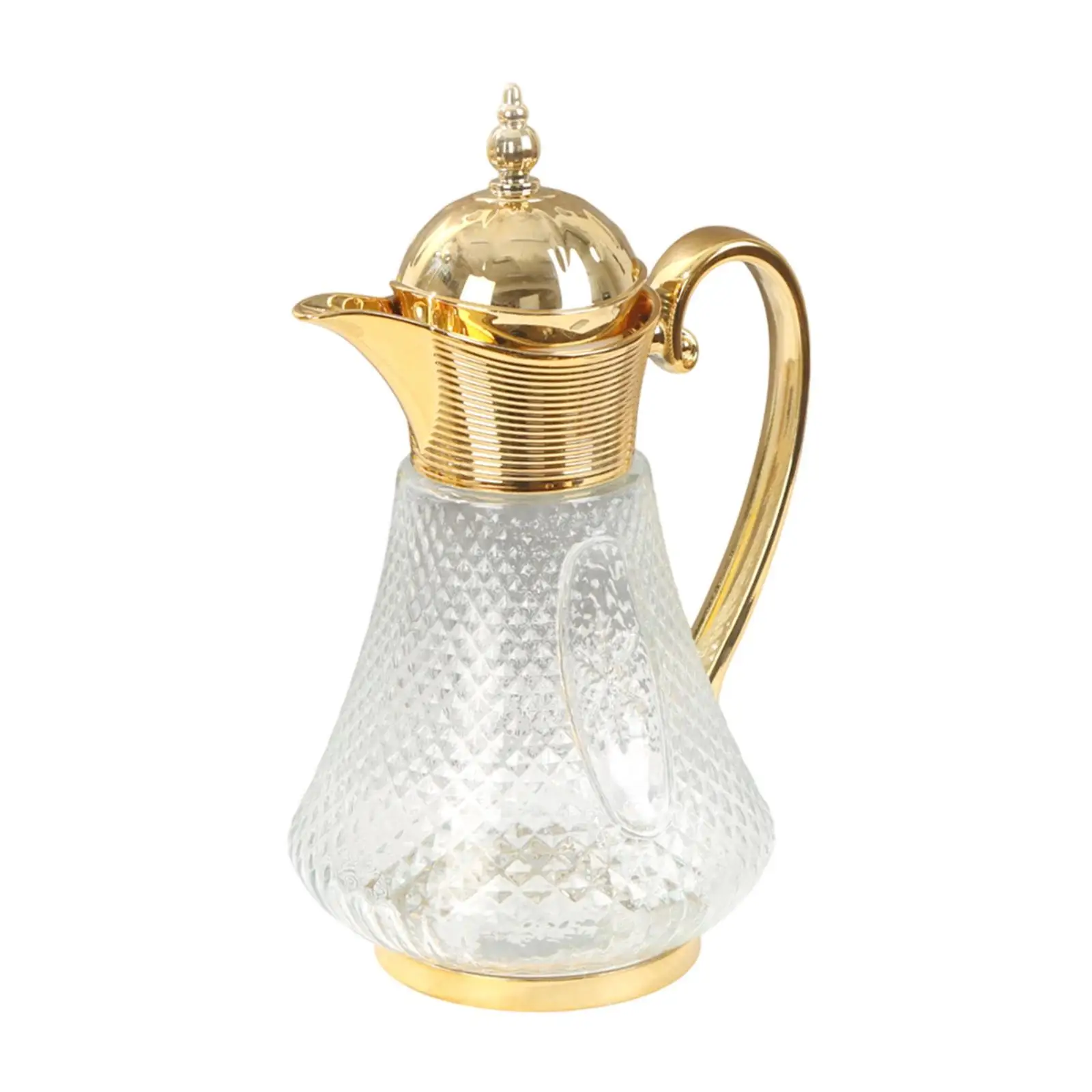 Large Glass Water Jug Elegant Drink Pitcher Modern Coffee Kettle for Hotel Restaurant and Gatherings