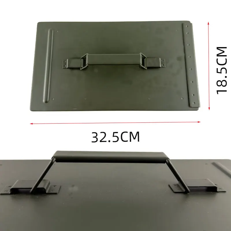 Large and thick storage box Metal hardware tools Storage box Car tool box Portable ammunition box Ammunition box explosion-proof