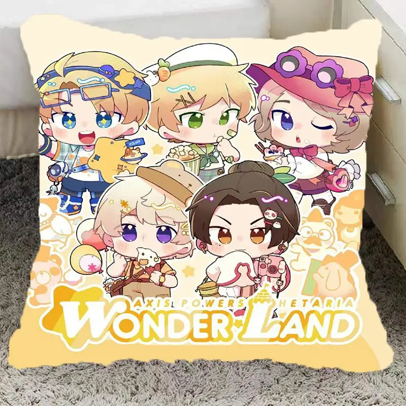 Anime Axis Powers Hetalia Pillowcase and Pillow Cover Cushion Case Double Sided Printing Decorative Pillows 40x40cm