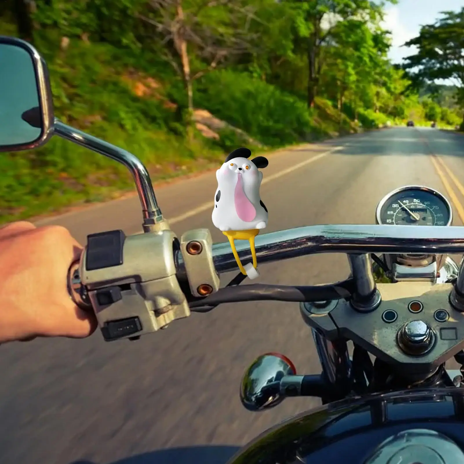 自転車ハンドルバー置物漫画動物飾り自転車ハンドルバー用防水サイクリングアクセサリーステム子供ヘルメットモーター用