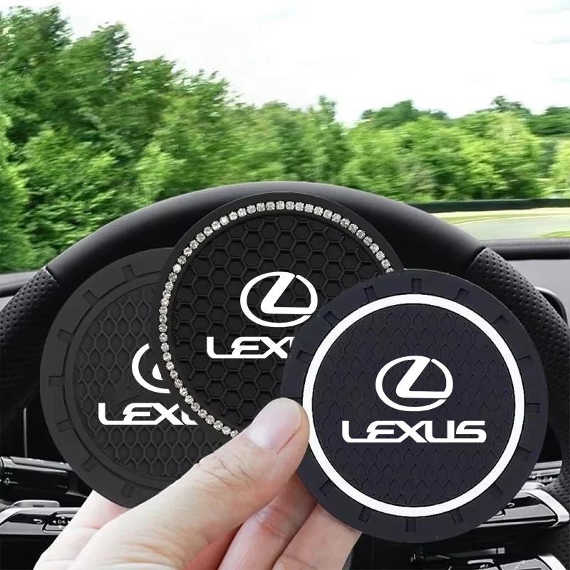 2 قطعة سيارة كوستر وسادة عدم الانزلاق كأس الماء حامل لكزس RX300 IS200 IS250 ES350 Ct200h UX250h NX300h RX350 ES300h GS #2