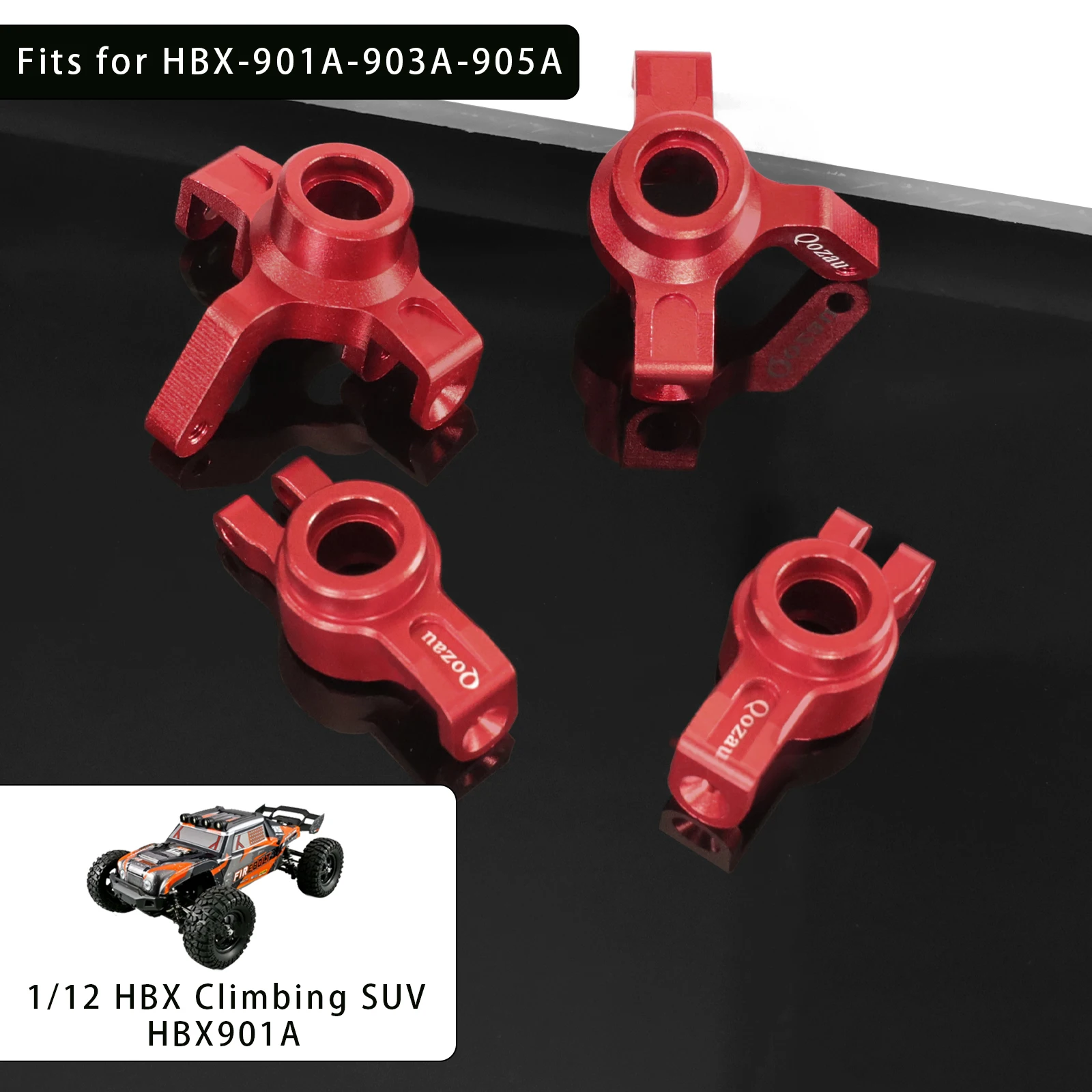 HBX 901 901A 903 905 905A メタルフロントおよびリアサスペンションアームリアハブステアリングブロック 1/12 RC カーアップグレードアクセサリー