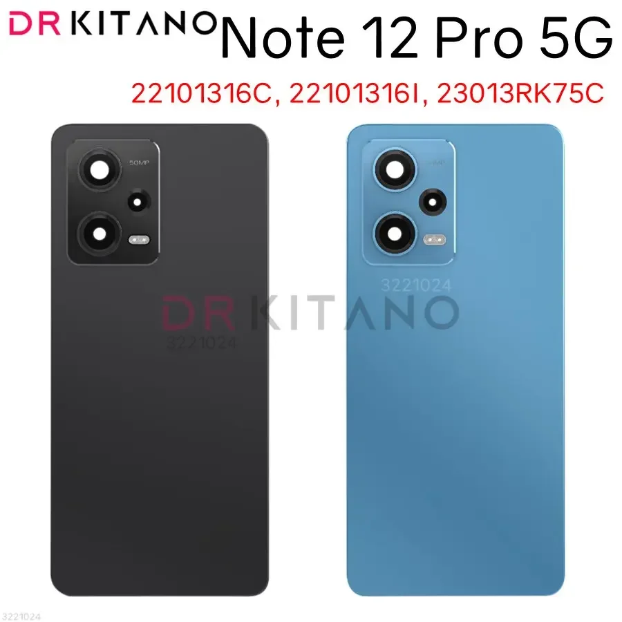 Telaio Centrale Completo Per Xiaomi Redmi Note 12 Pro 5G (22101316C/I) | Con Cornice Laterale, Anello Lente Posteriore E Tasti Volume, Colore Blu