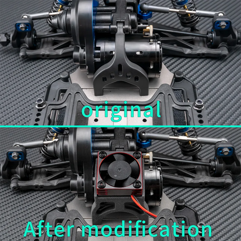 

AXSPEED RC автомобильный двигатель, крышка радиатора, охлаждающий вентилятор, крепление радиатора двигателя для 1/10 Team Associated RC10, обновленные детали
