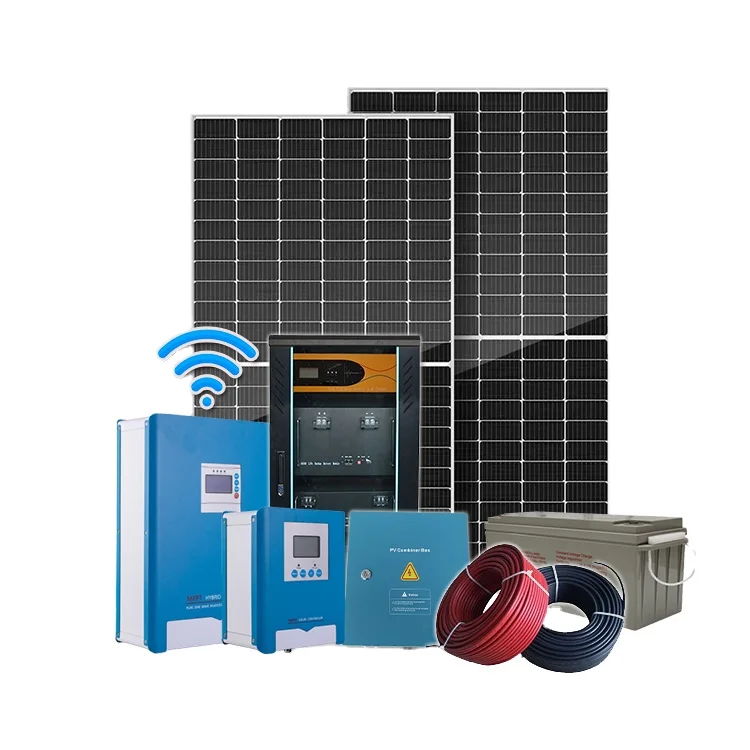 8kw Complete Hybrid PV Solar Energy Storage Station MPPT Battery Backup Household Solar Panel Power System Kit