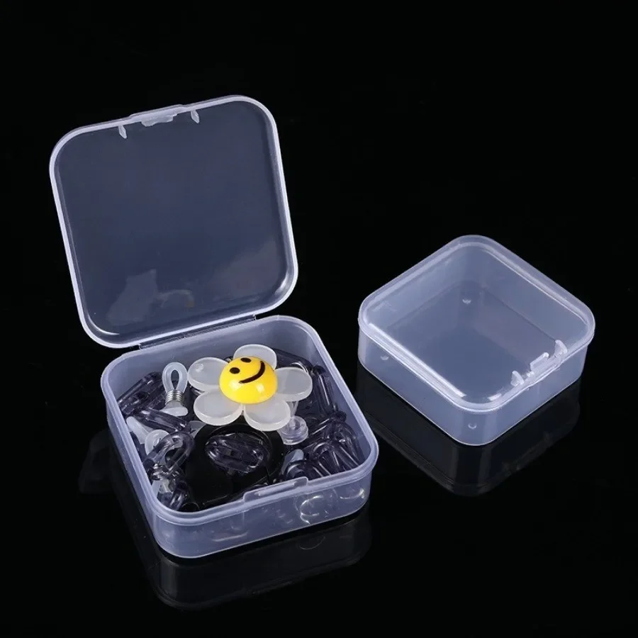 6/12Pcs Set Mini Plastic Box Rectangular Box Storage Translucent Packing Dustproof Durable Strong Jewelry Storage Case Container