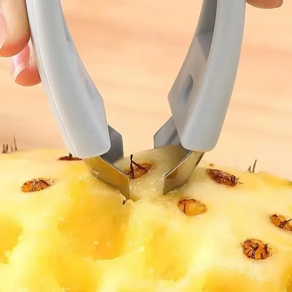 Multi-functional Pineapple Corer Pliers Portable Stainless Steel Strawberry Seed Remover Durable Easy to Use Stem Remover Clip view 4