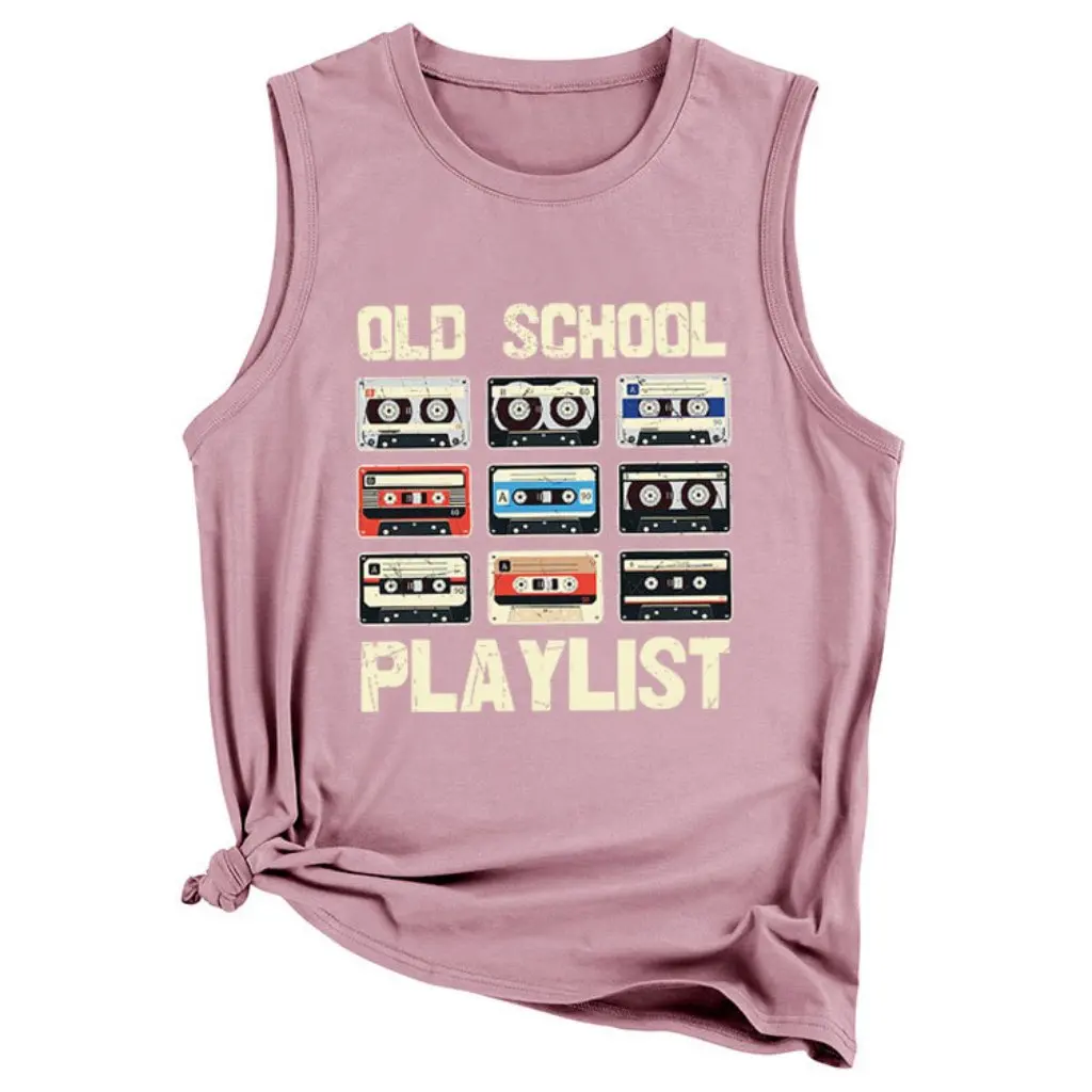 

Summer Big Vest for Women Fashionable Old School Playlist Style in Stock