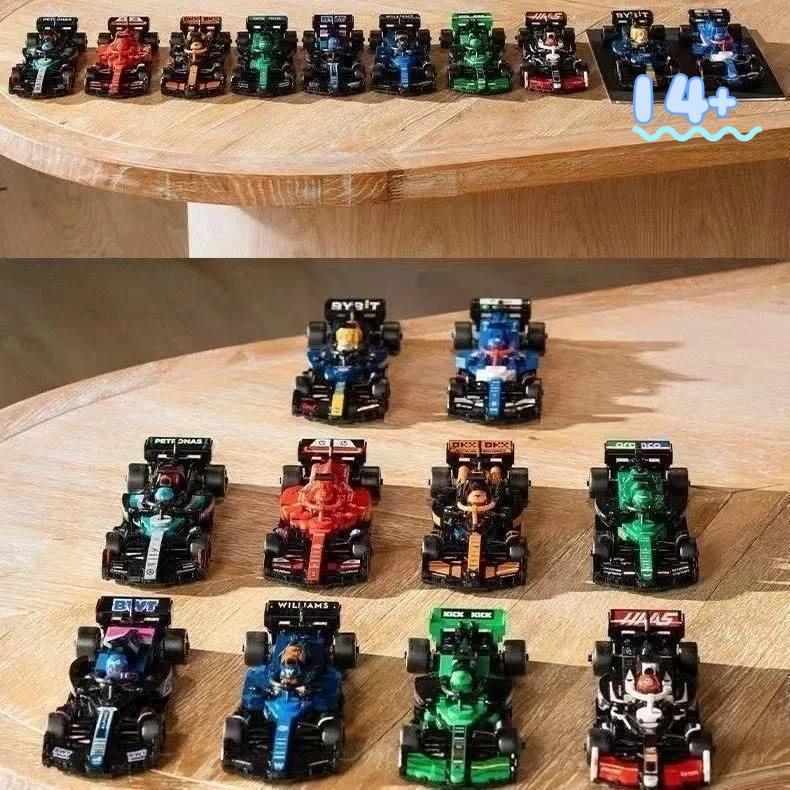 

Disney In Stock 77242-77251 Collector's Edition 10-Pack Building Blocks Racing Themed Collectible Toy Gift for Lovers