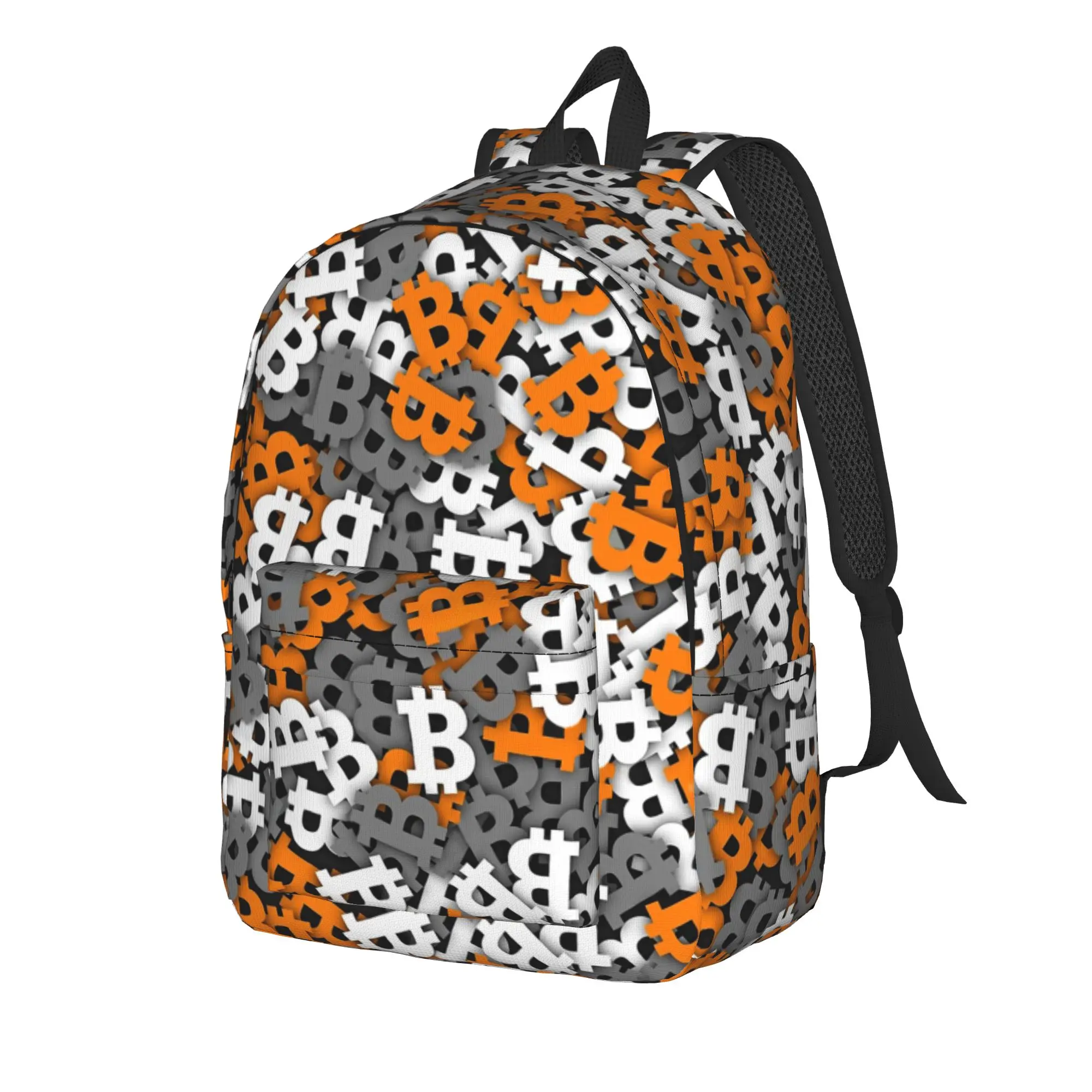 Bitcoin Urban Camouflage Backpack with Pocket Student Business Crypto Btc Blockchain Daypack Laptop Computer Shoulder Bag
