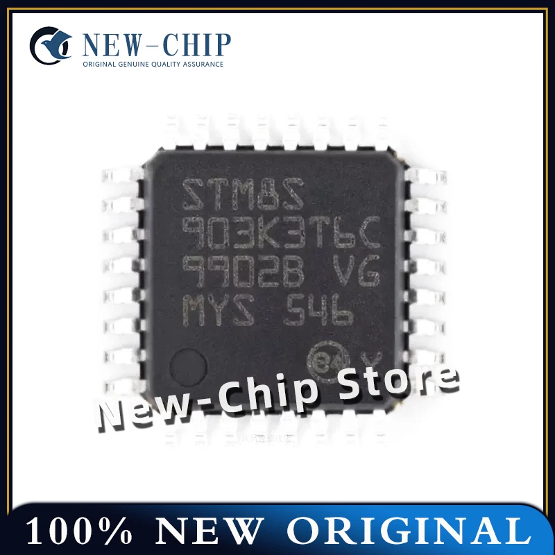 2PCS-50PCS/LOT  STM8S903K3T6CTR   STM8S903K3T6C  QFP-32  8-bit microcontroller MCU chip  NEW ORIGINAL