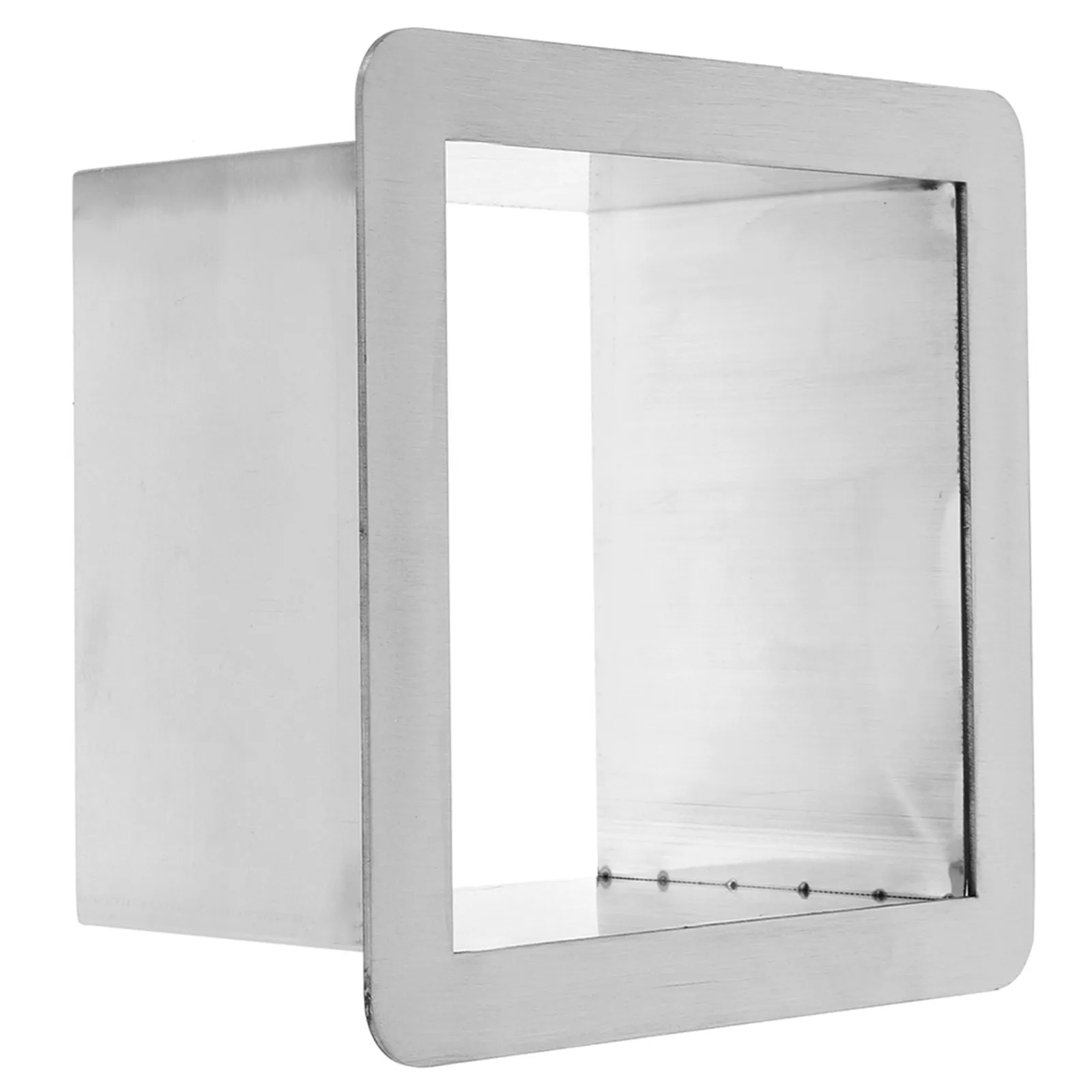 

Квадратный мусорный люк из нержавеющей стали для встраивания в кухонную столешницу, металлический встраиваемый люк для отходов, квадратный мусорный люк-врезка